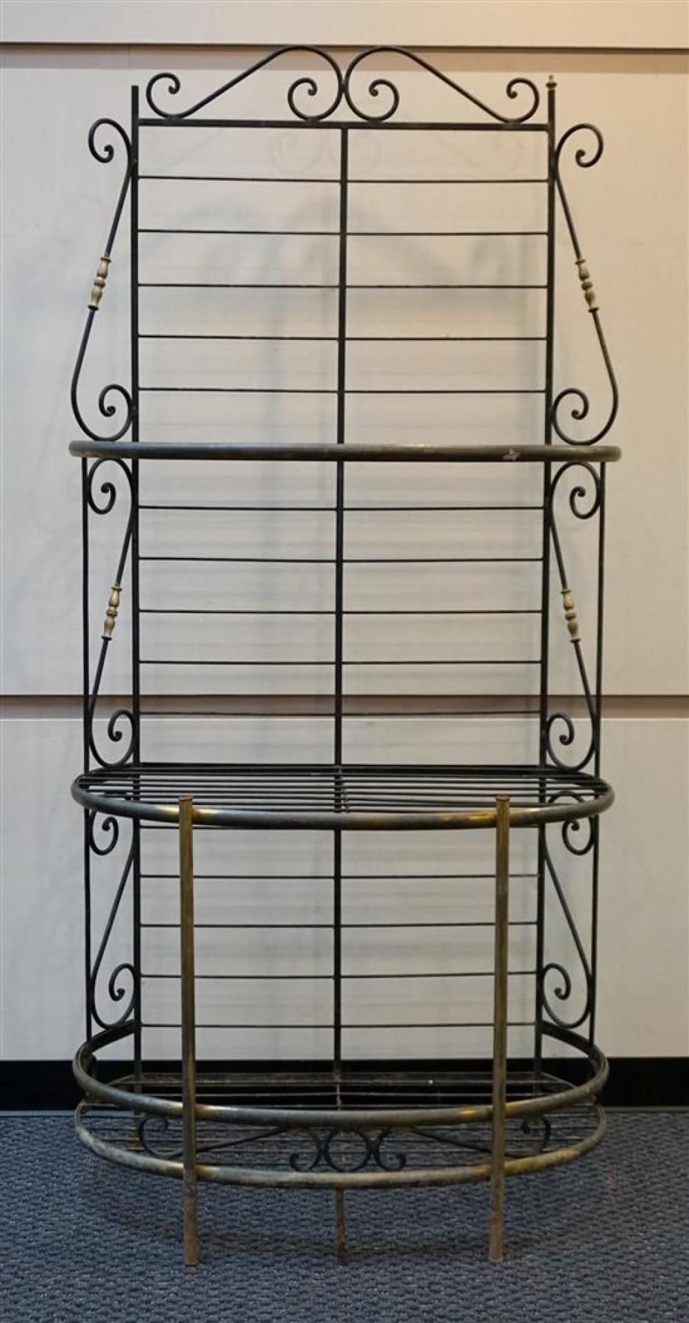 BLACK PAINTED METAL BAKER S RACK 320a1d