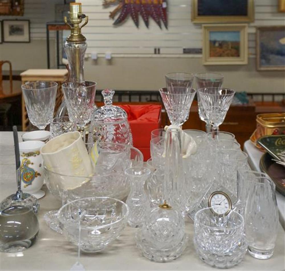 GROUP WITH MOSTLY WATERFORD CRYSTAL