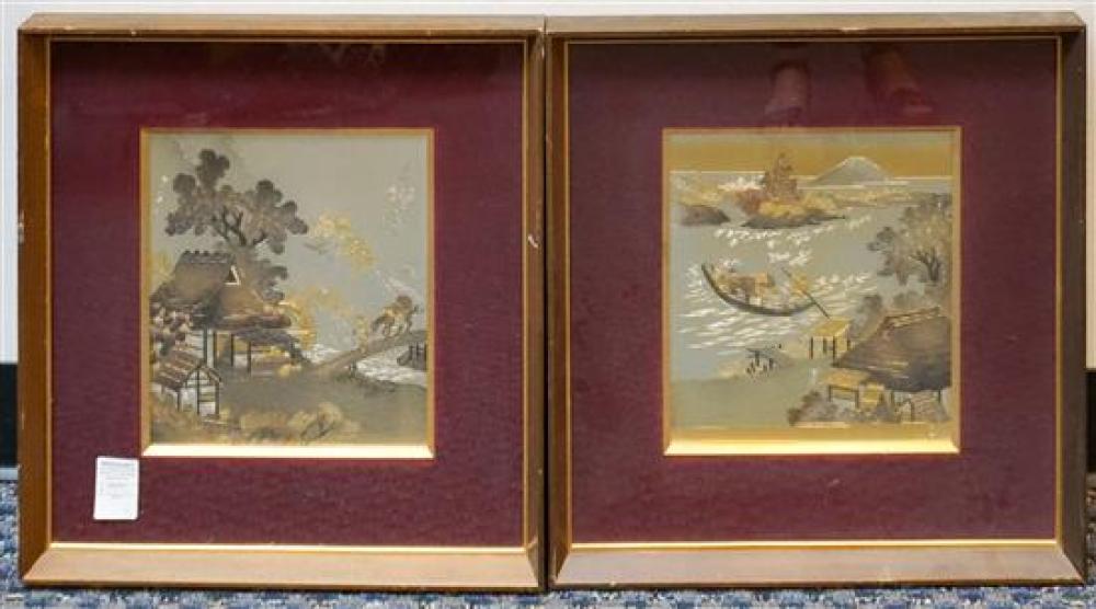PAIR JAPANESE GILT AND SILVERED 320b2f