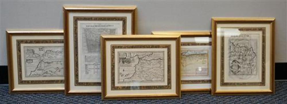 FIVE ENGRAVED MAPS OF NORTH AFRICA  320b53