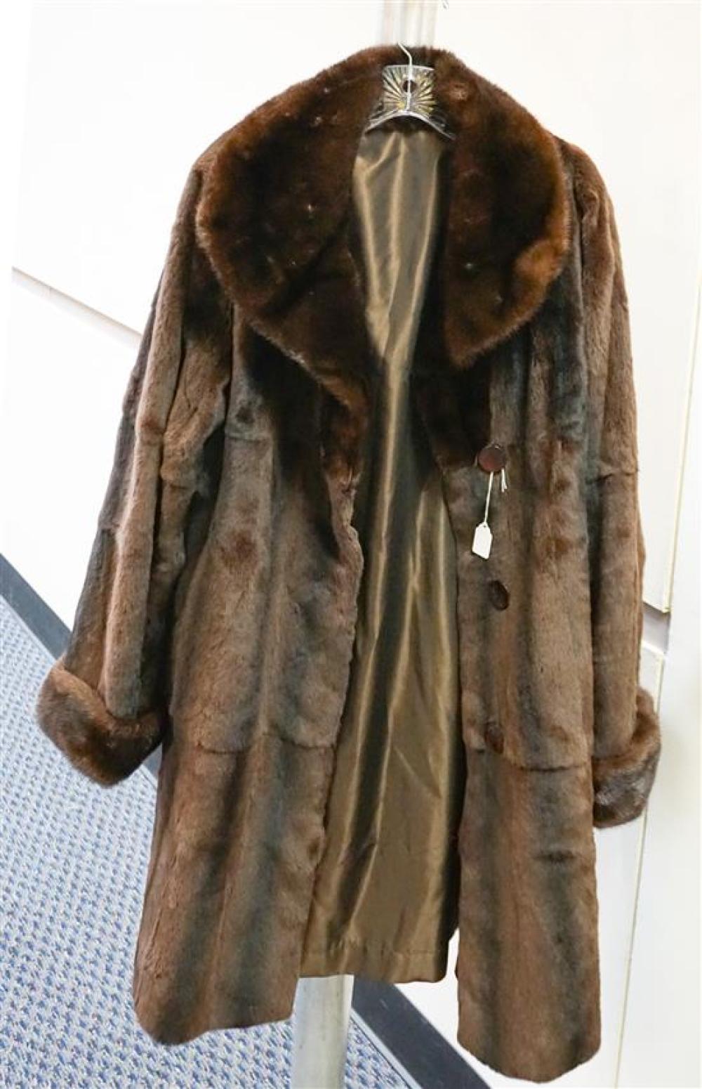 FULL LENGTH DYED SEAL COAT WITH