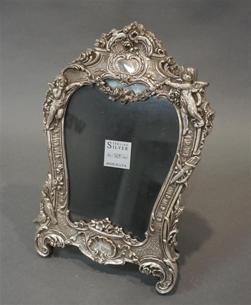 ROCOCO STYLE STERLING SILVER EASEL-BACK