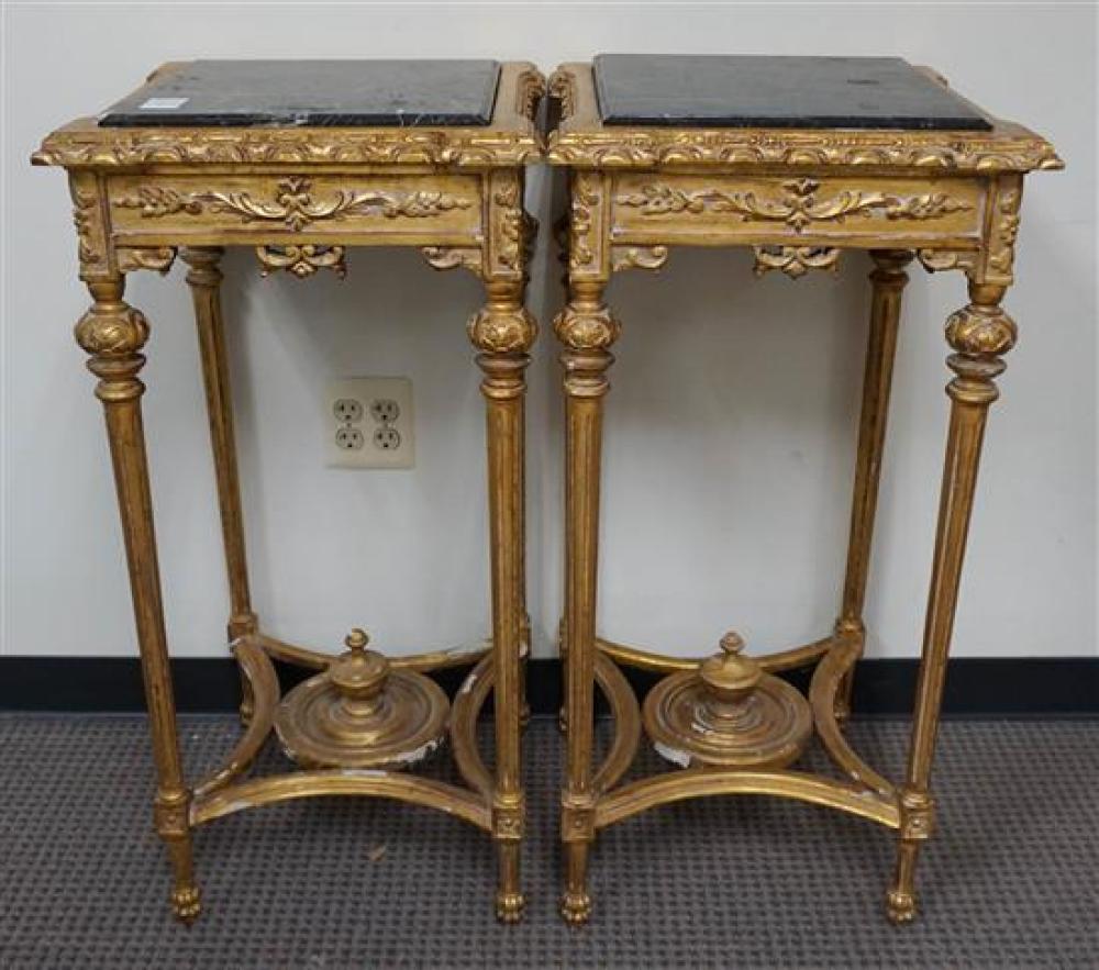 PAIR LOUIS XVI STYLE GILT GESSO