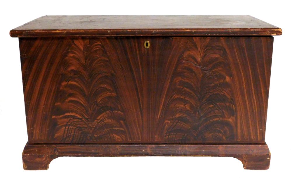 BLANKET CHEST, AMERICAN, 19TH C.,