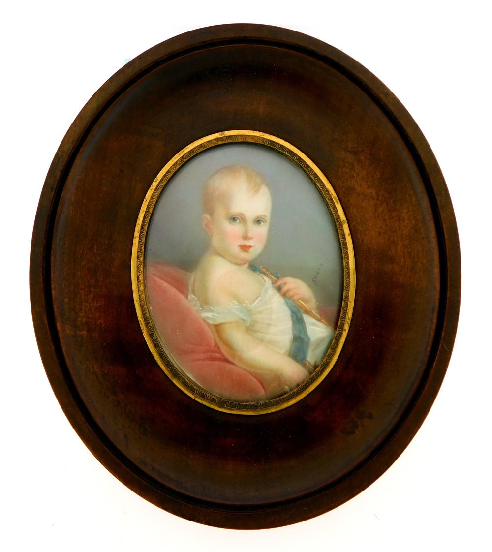 MINIATURE PORTRAIT OF AN INFANT  31e591