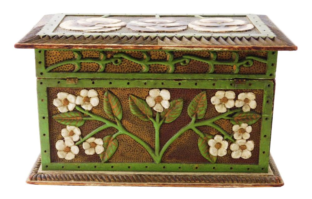 BOX, AMERICAN, LATE 19TH EARLY