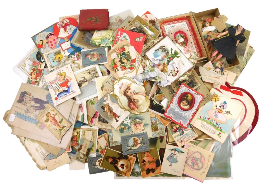 EPHEMERA: ADVERTISING CARDS, 100+ PIECES,