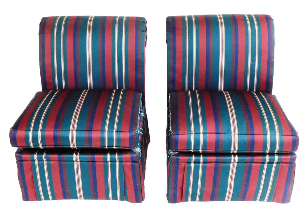 PAIR OF CONTEMPORARY UPHOLSTERED