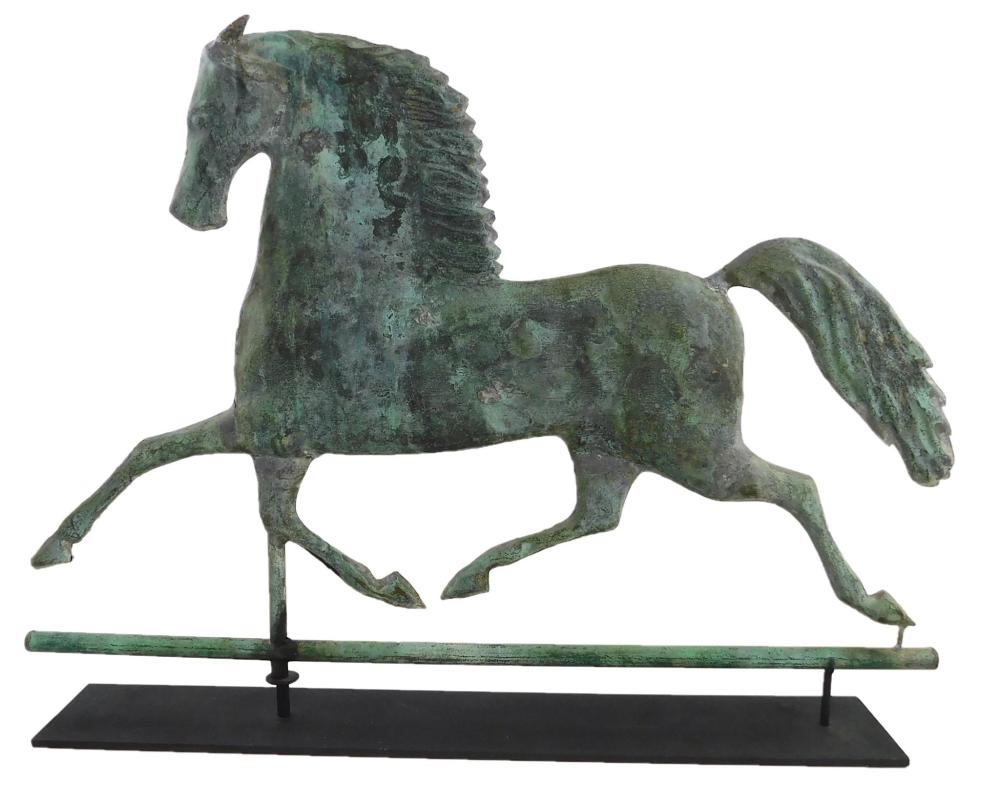 WEATHERVANE OF RUNNING HORSE, "BLACK