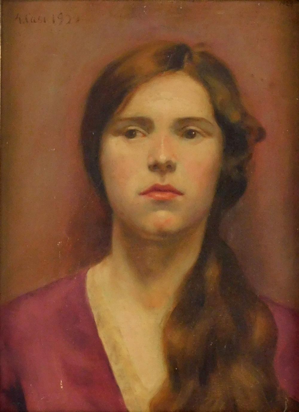 PORTRAIT, OIL ON CANVAS, 1929,