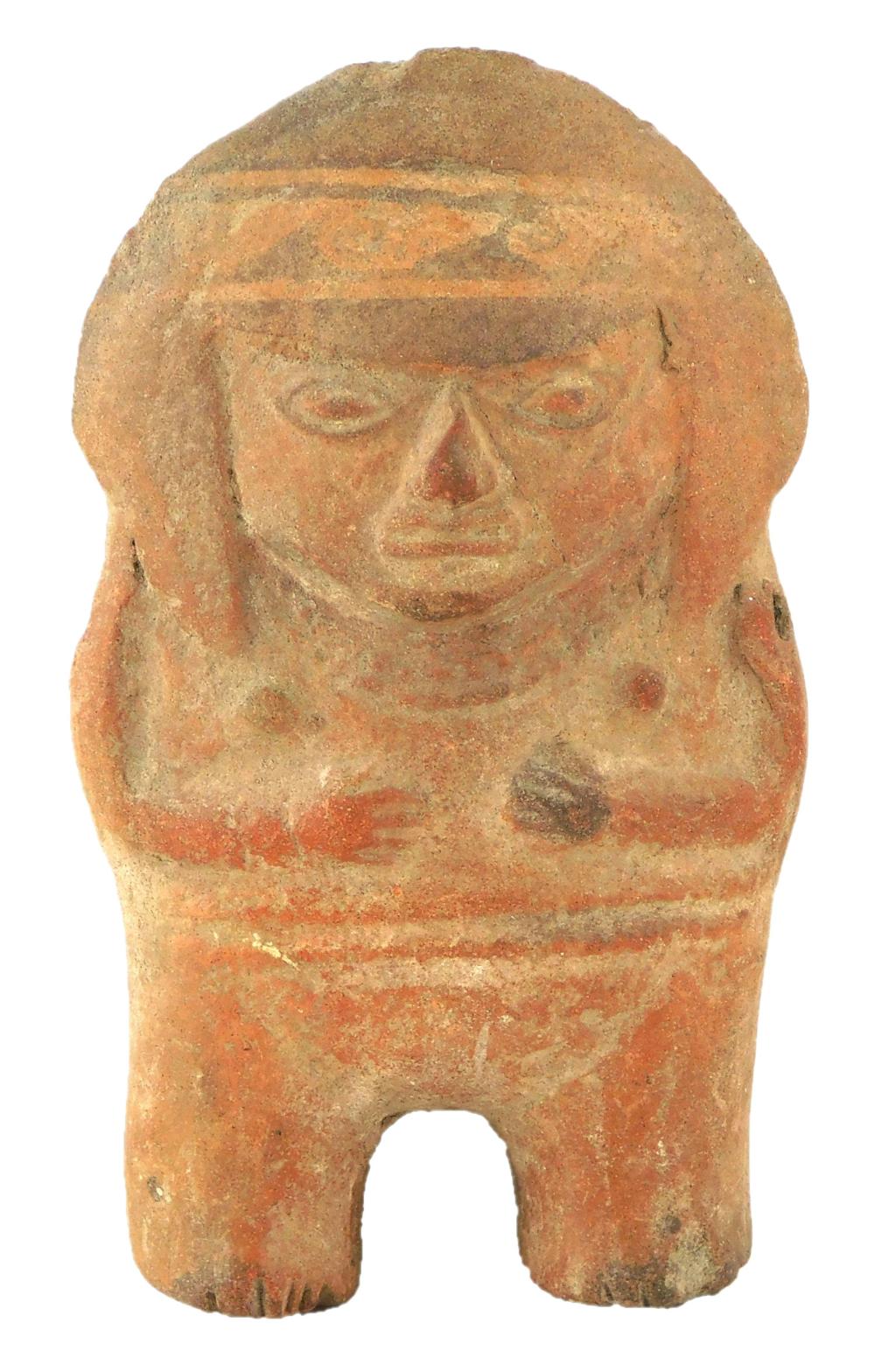 TRIBAL: MOCHE POTTERY DOLL, C.