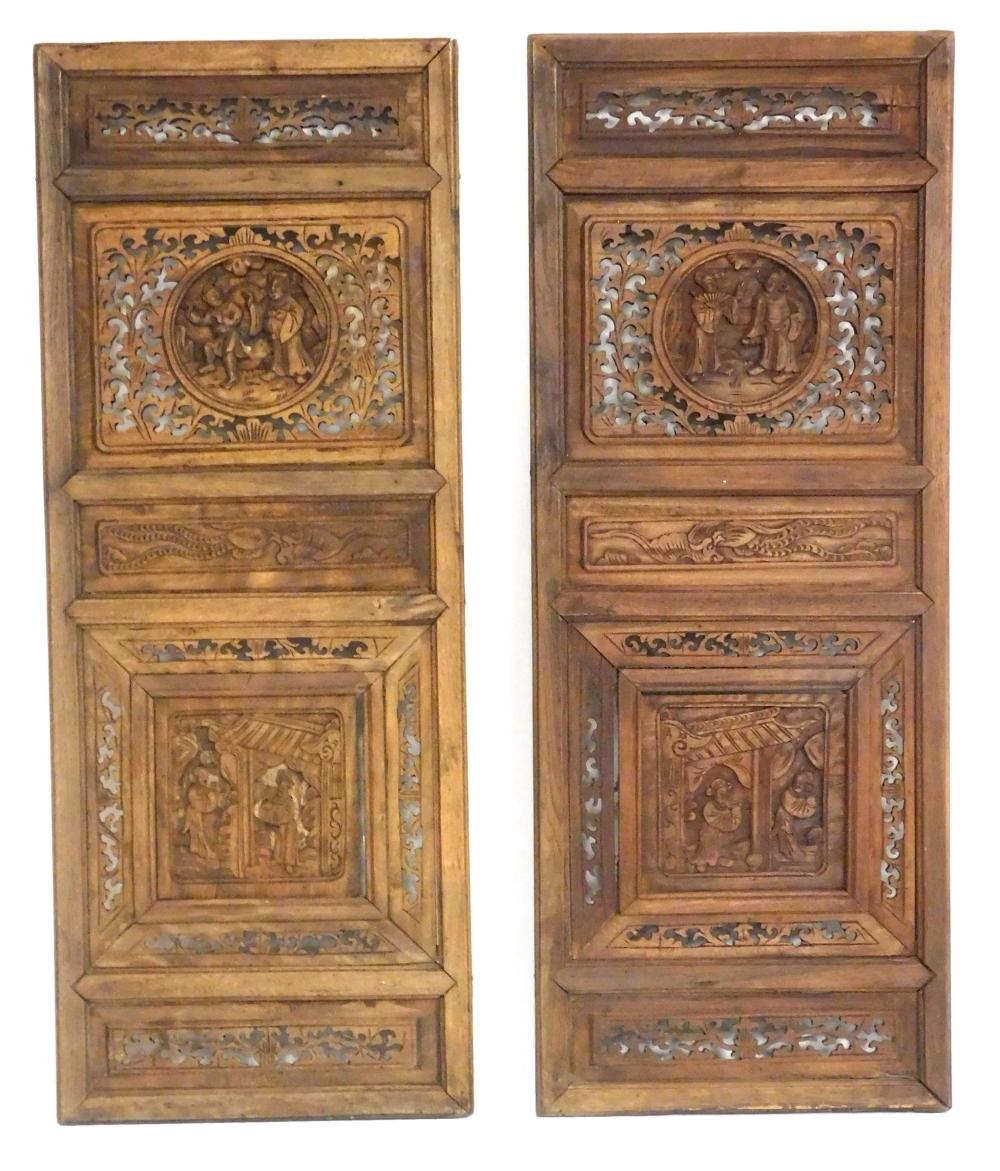 ASIAN PAIR OF CARVED AND PIERCED 31e728