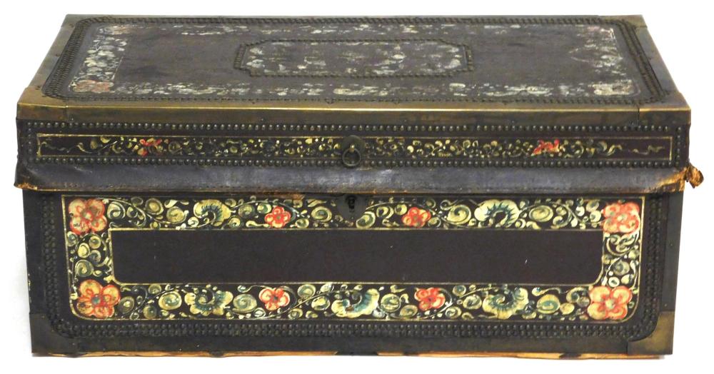 ASIAN CHINESE EXPORT CHEST TRUNK  31e734
