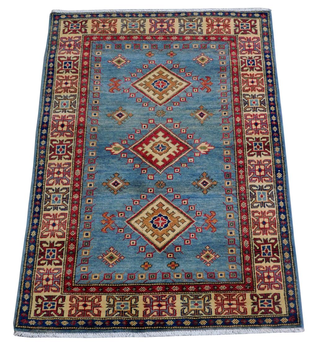 RUG: UZBEK KAZAK, 3' 4" X 4' 10",