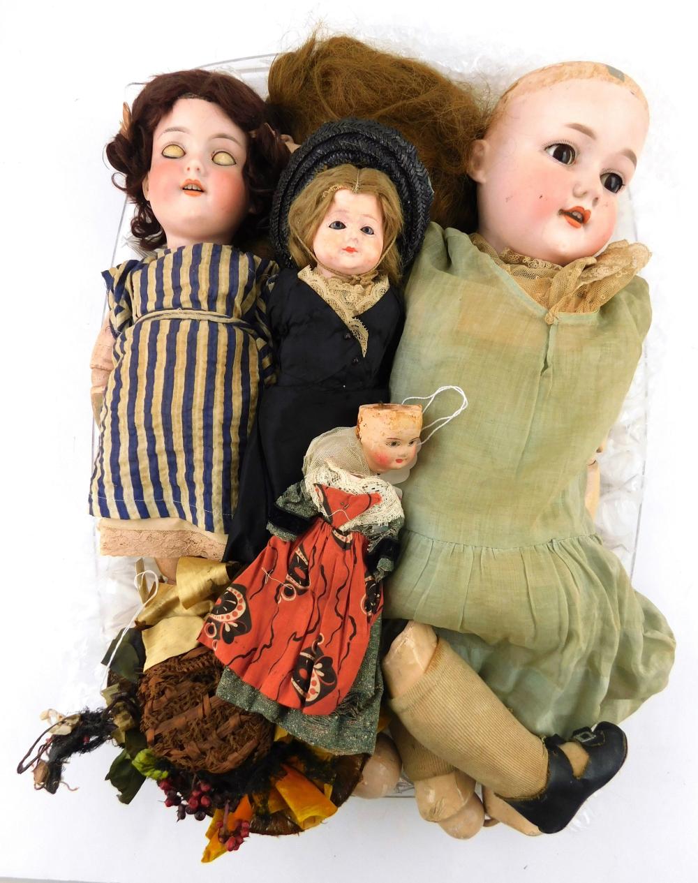 DOLLS: FOUR PIECES INCLUDING TWO ARMAND