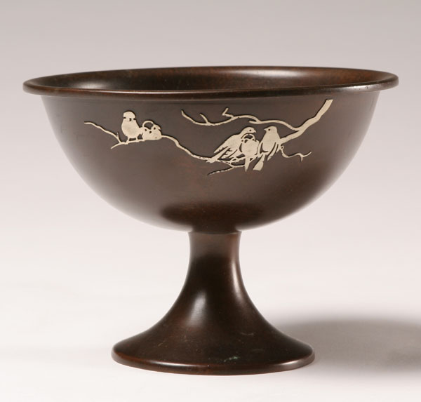Heintz art metal bowl bronze base 4fda0