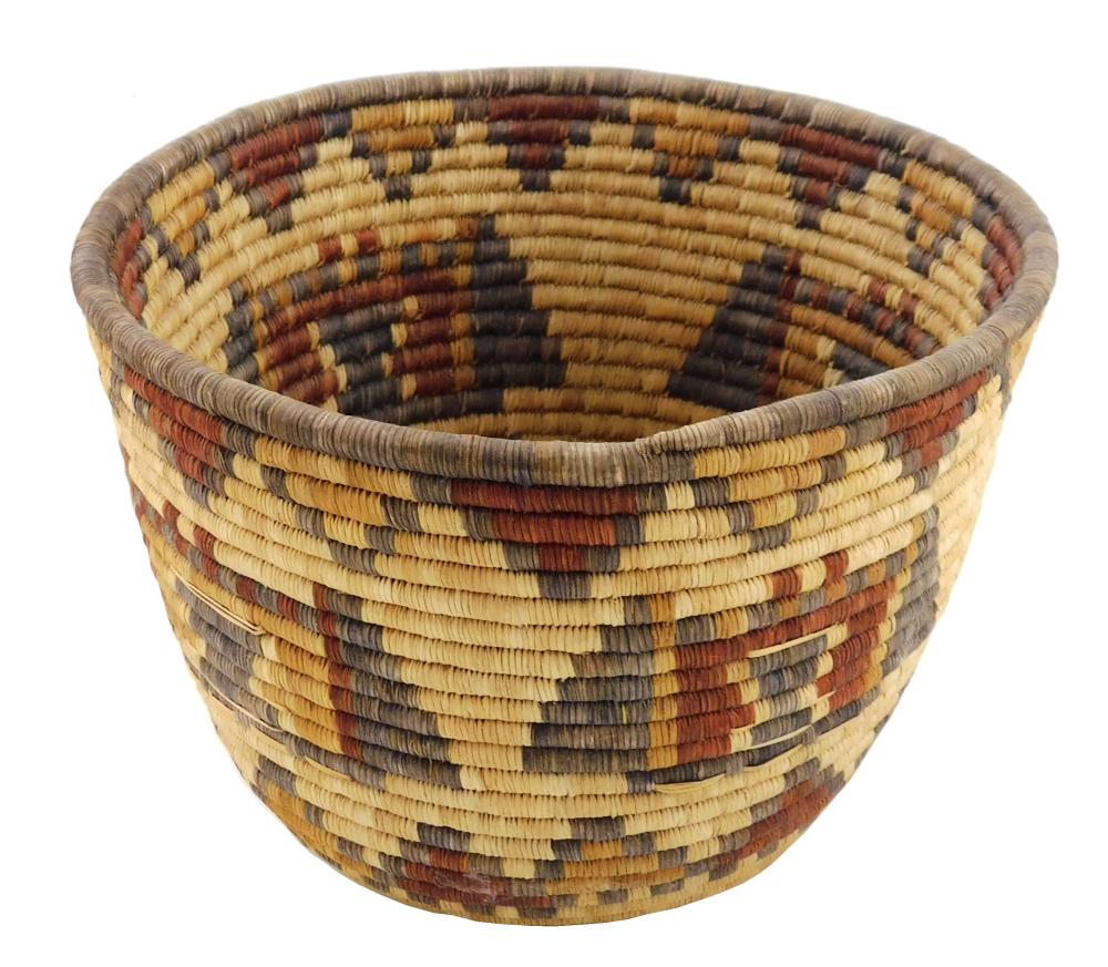 TRIBAL: NATIVE AMERICAN WOVEN BOWL,