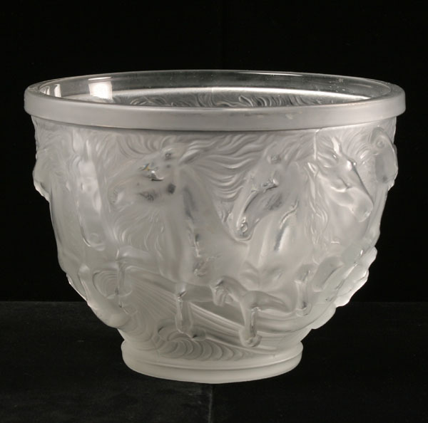 Continental frosted art glass bowl 4fda2