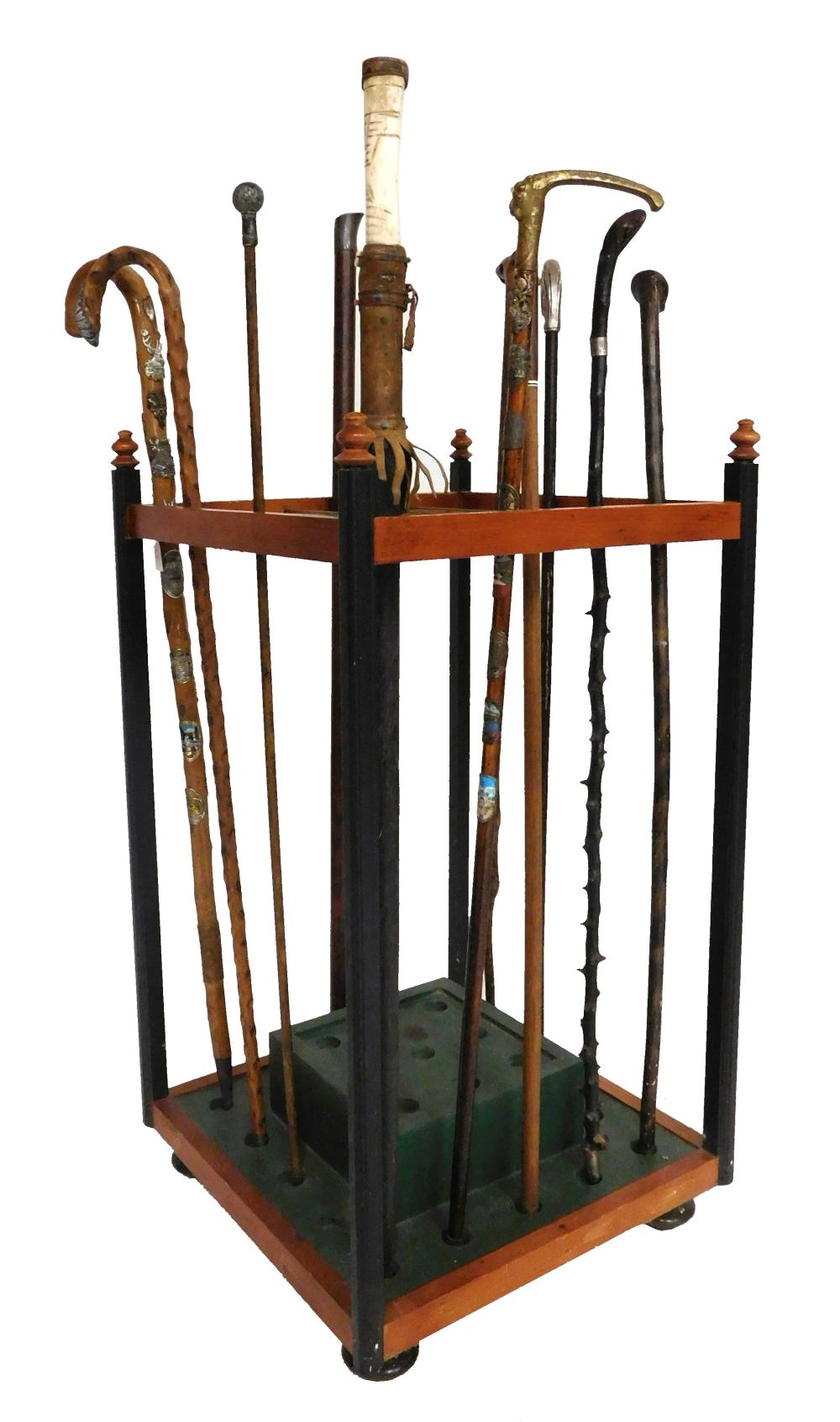 MISSION STYLE WALKING STICK RACK 31e8b2