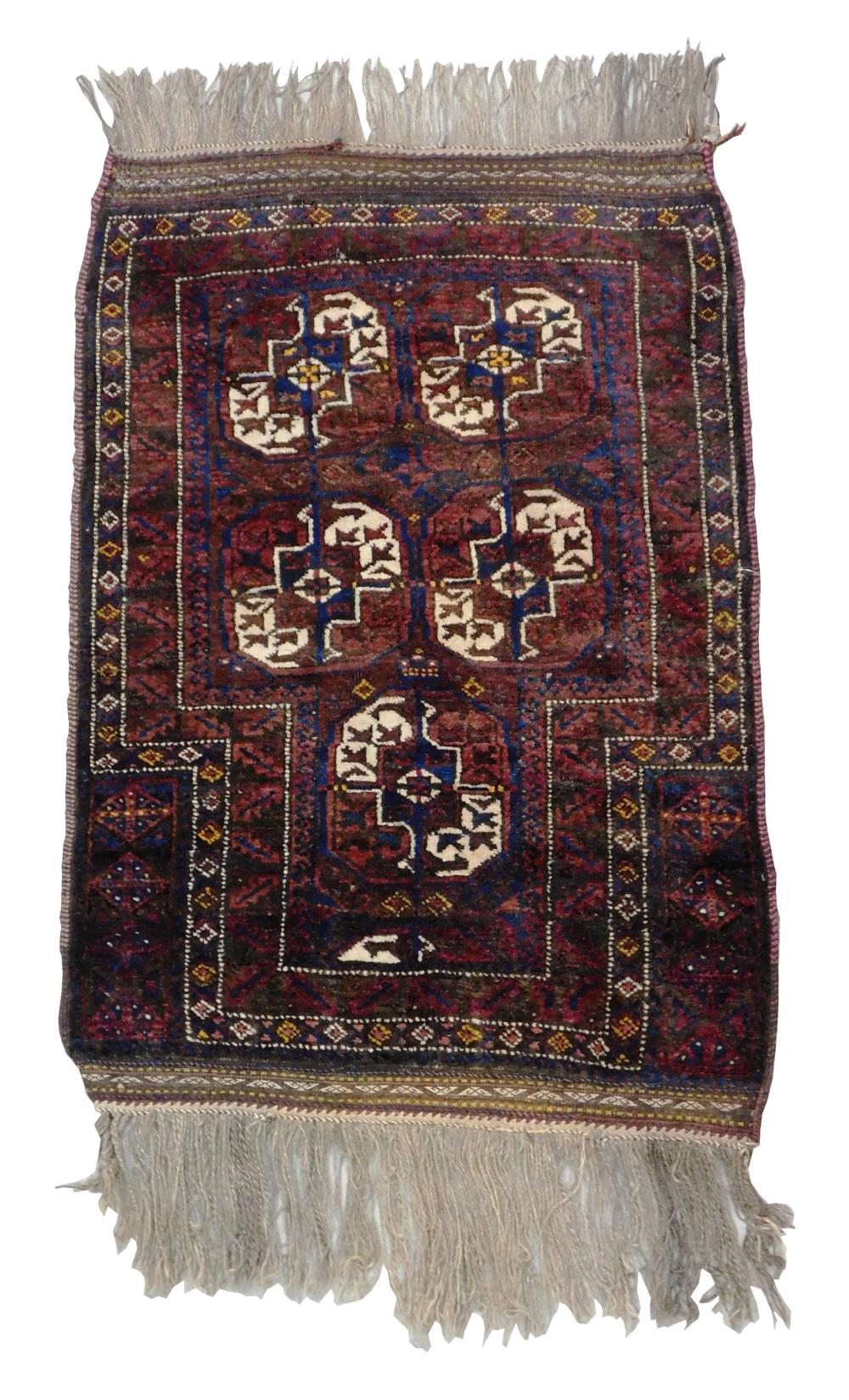 RUG: BELUCHI PRAYER RUG, 2'10"