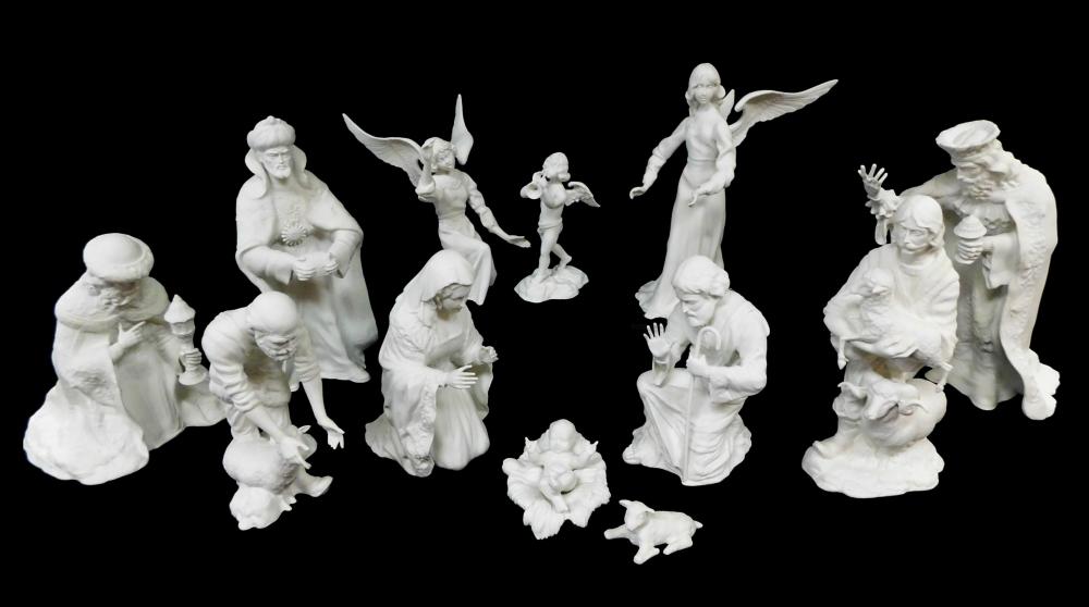 BOEHM PORCELAIN NATIVITY SET TWELVE 31e8f8