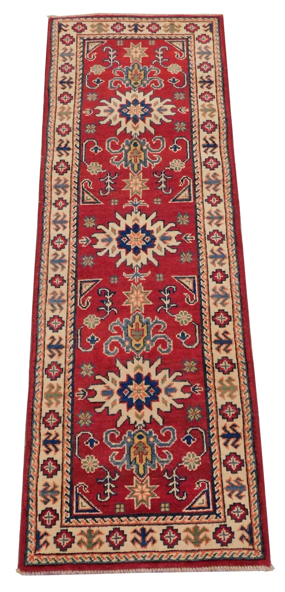 RUG: UZBEK KAZAK RUNNER, 2' X 5'