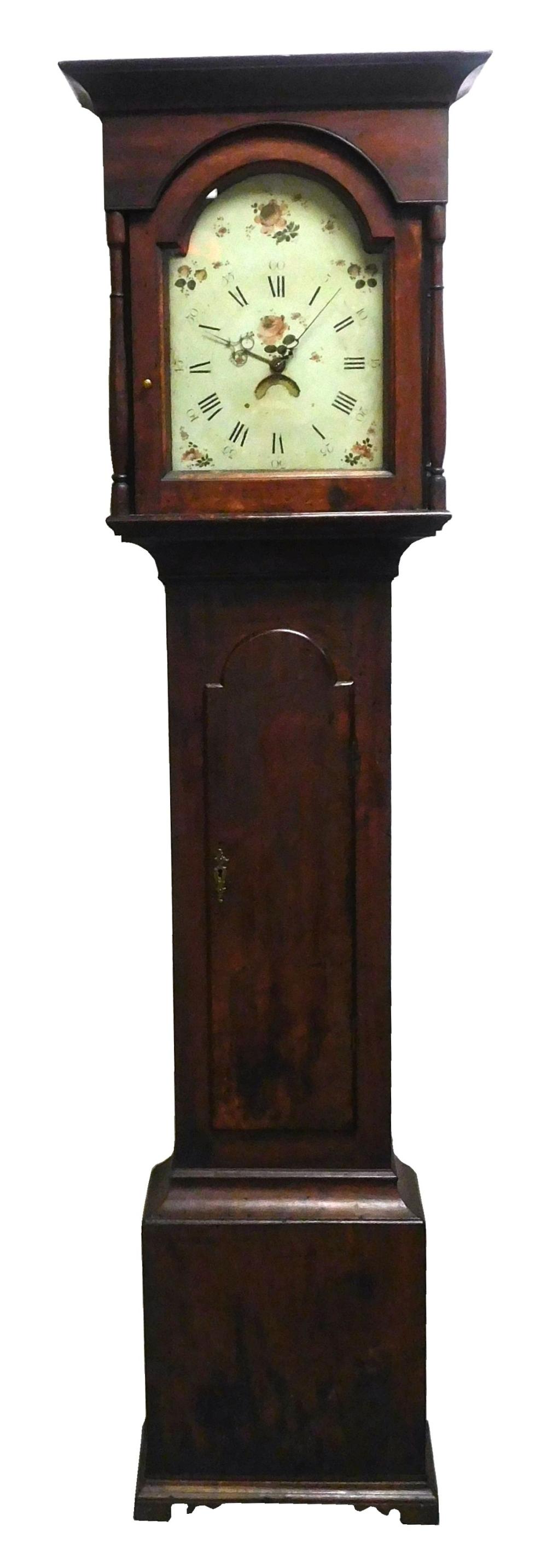 TALL CASE CLOCK, C. 1780, UNSIGNED,