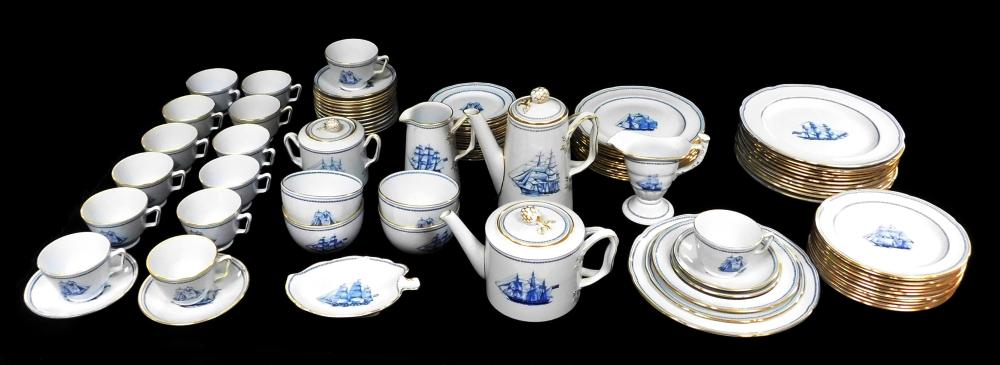 CHINA: SPODE "BLUE CLIPPER" BY