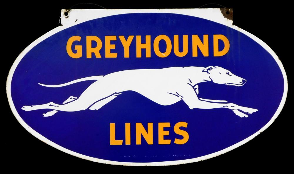 VINTAGE GREYHOUND LINES DOUBLE-SIDED