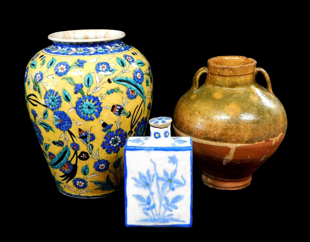 THREE EASTERN CERAMICS INCLUDING: