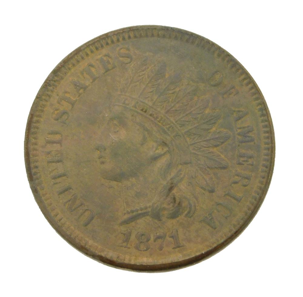 COIN 1871 INDIAN CENT CHOICE 31e9c0