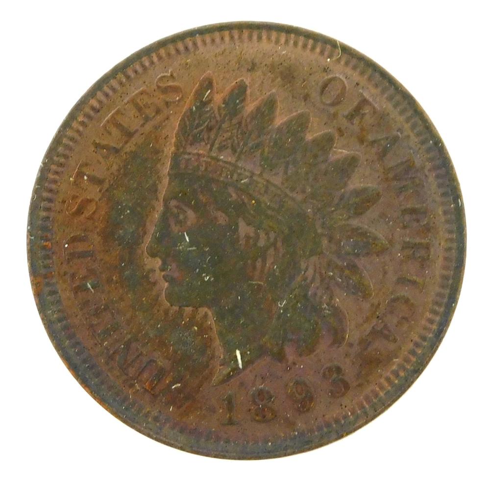 COINS 1893 INDIAN CENT PROOF 60  31e9d5