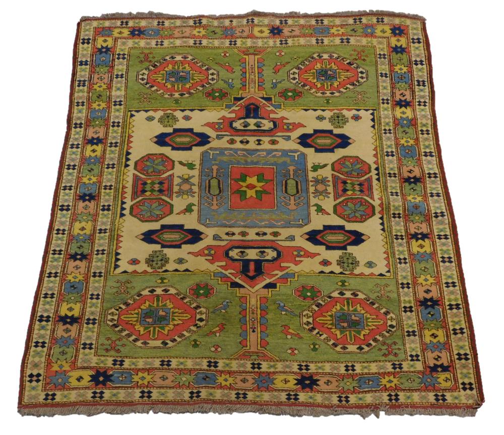 RUG: MODERN AFGHAN SCATTER RUG,