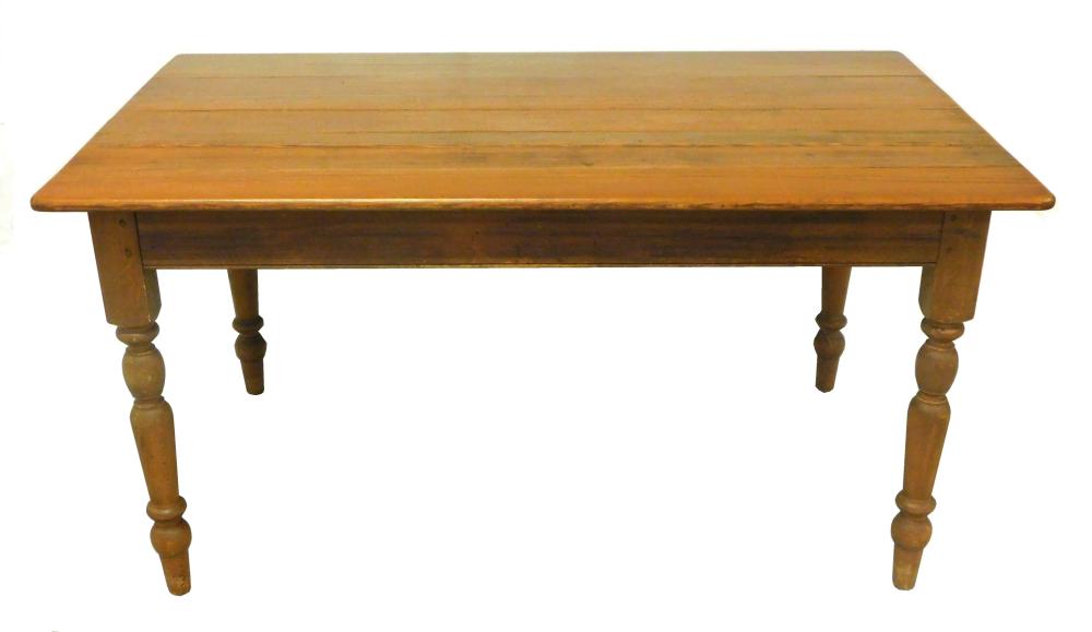 20TH C PLANK TOP TABLE PINE  31ea16