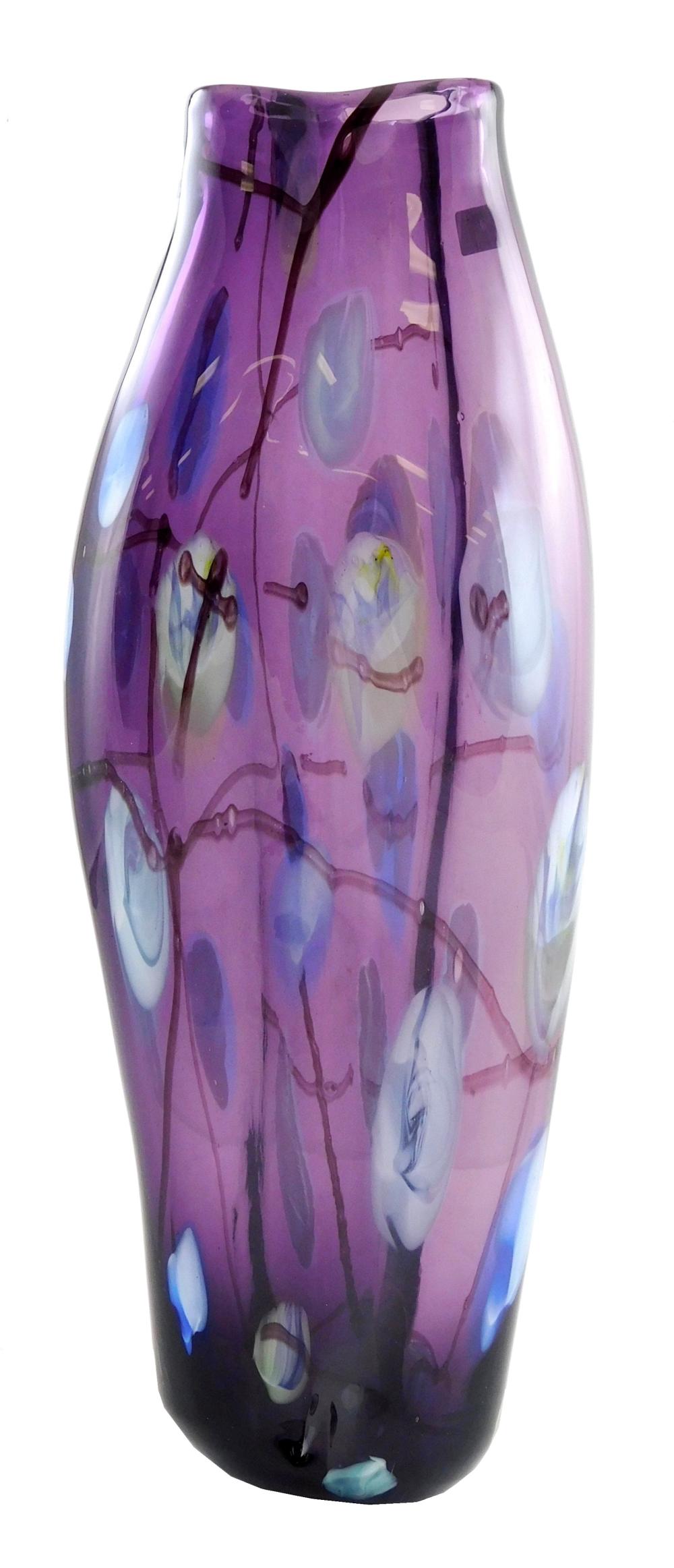 ART GLASS MURANO OVERSIZED VASE  31ea62