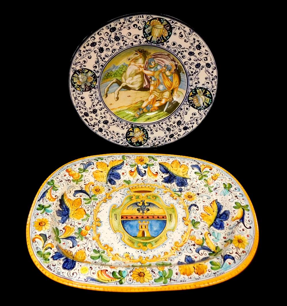 TWO LARGE ITALIAN CERAMIC   31ea5e