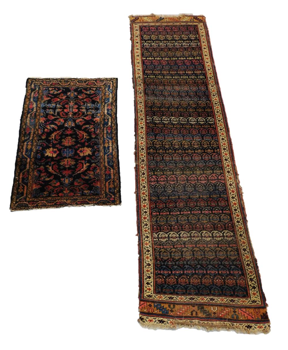 RUGS: TWO ANTIQUE PERSIAN HAND-MADE