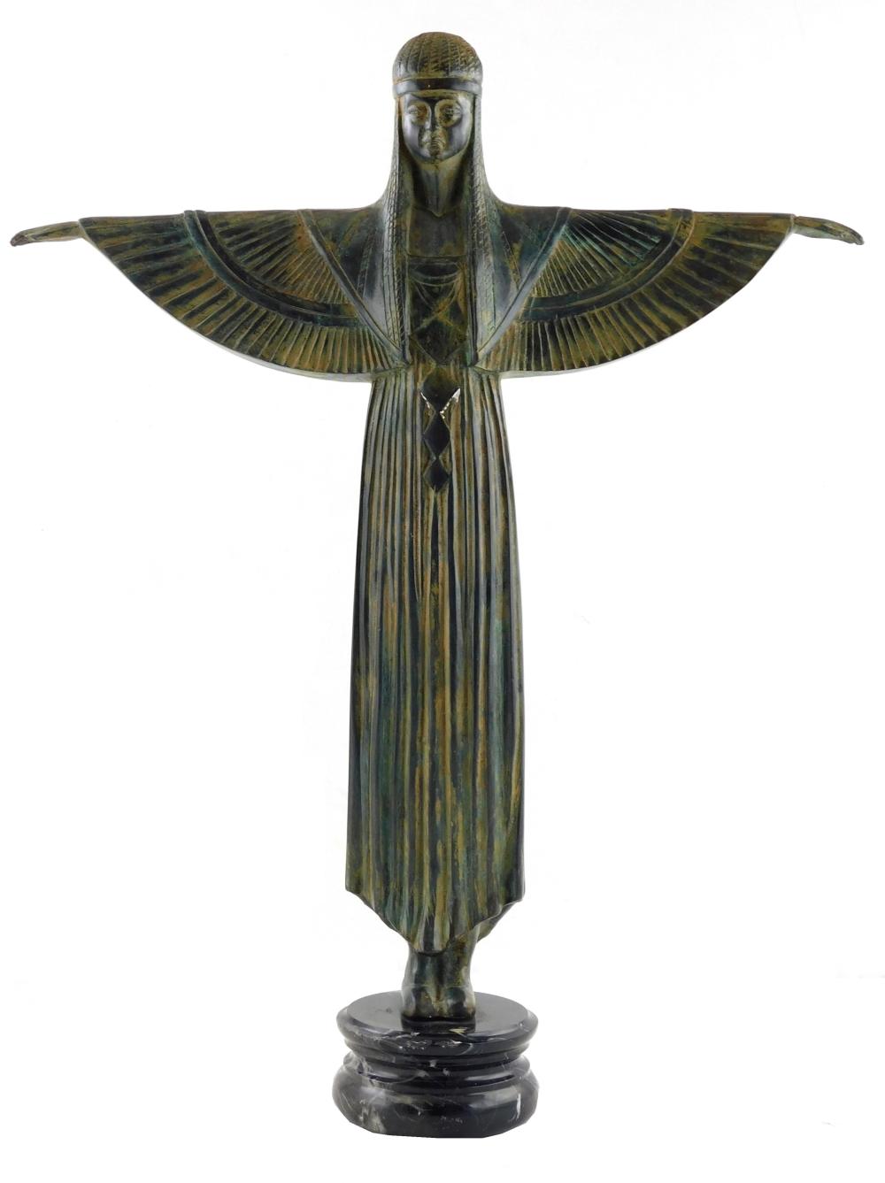 SCULPTURE ART DECO BRONZE OF EGYPTIAN 31eab4