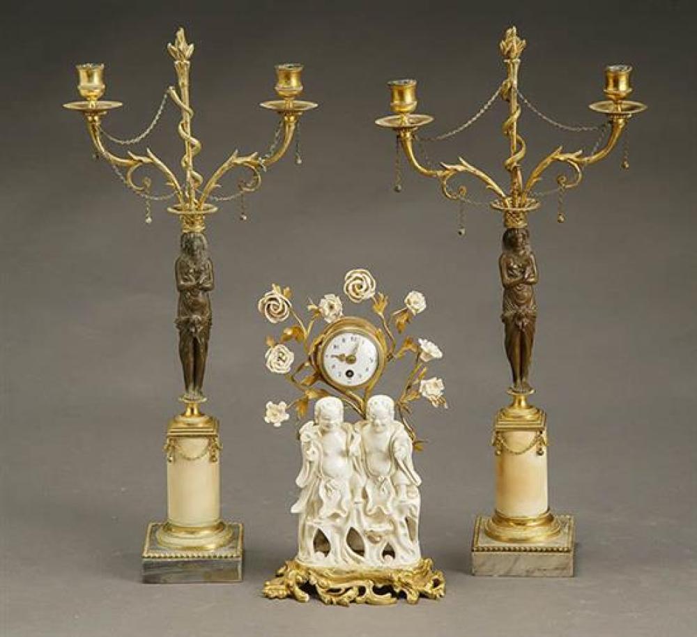 LOUIS XV STYLE ORMOLU AND CHINESE