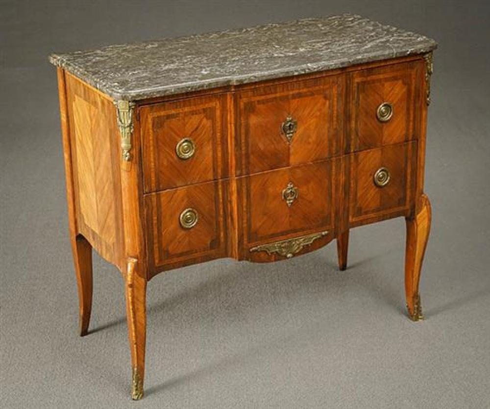 LOUIS XV ORMOLU MOUNTED PARQUETRY