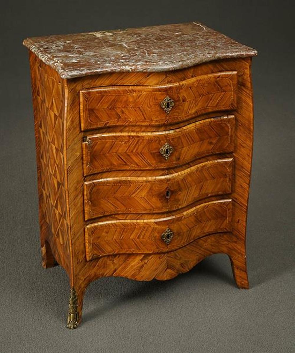 LOUIS XV PARQUETRY KINGWOOD SERPENTINE