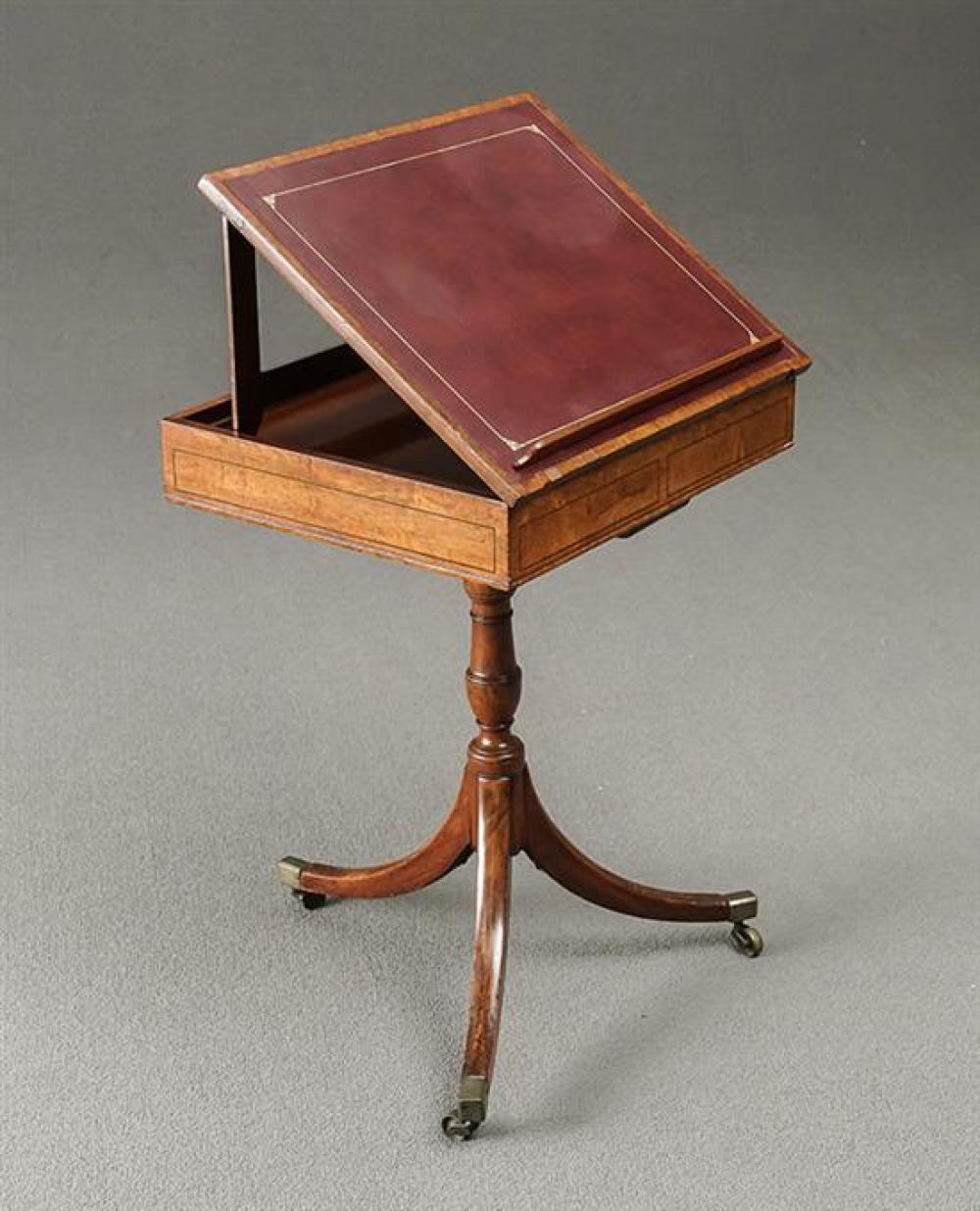 REGENCY INLAID MAHOGANY TRIPOD