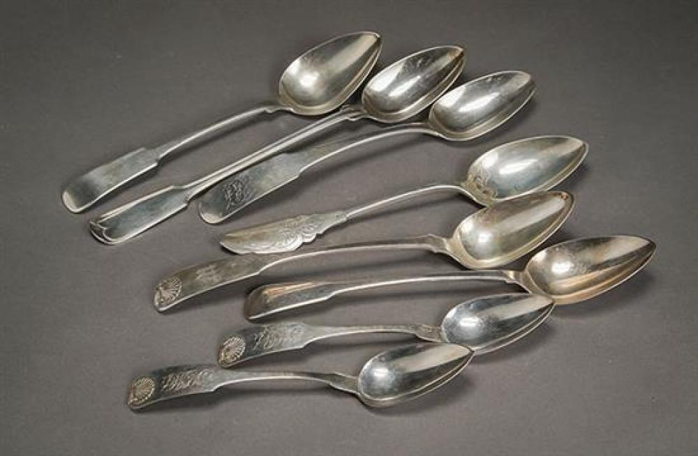 GROUP OF FIVE AMERICAN SILVER SERVING 31ed0c