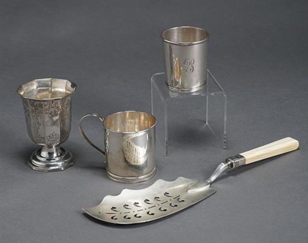 AMERICAN SILVER BEAKER, A CANN,