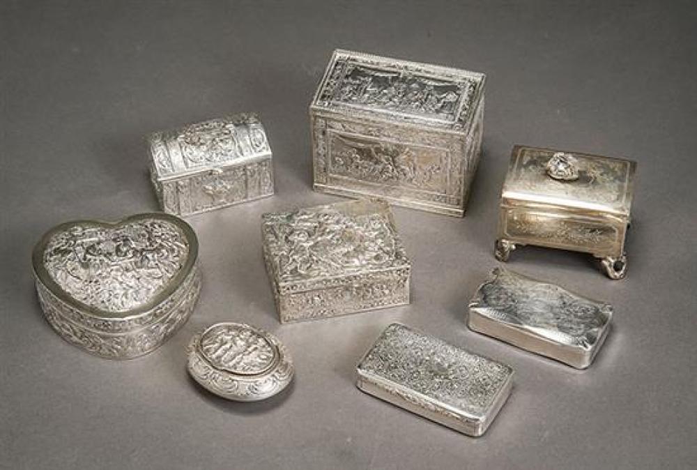 GROUP OF FIVE CONTINENTAL SILVER