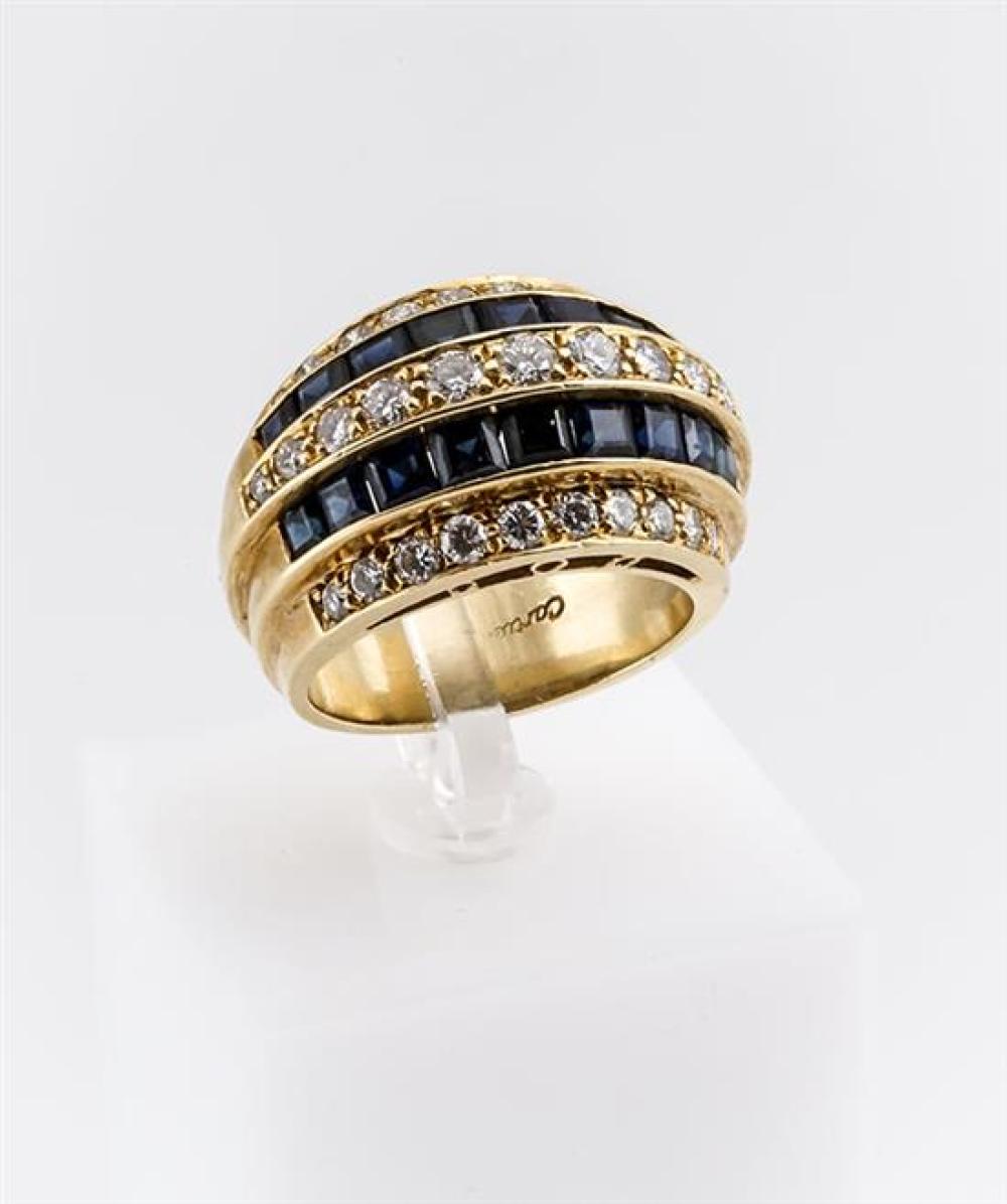 18 KARAT YELLOW GOLD BLUE SAPPHIRE 31ed45