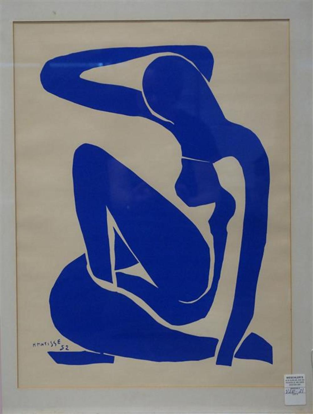 AFTER HENRI MATISSE, SEATED FIGURE,
