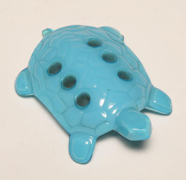 Northwood Jade Blue Turtle flower block/frog.