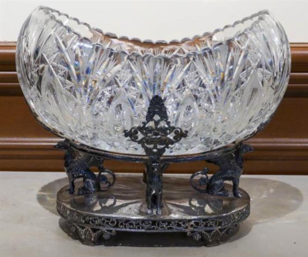 BELA STERLING MOUNTED CRYSTAL CENTERPIECE  31ed94