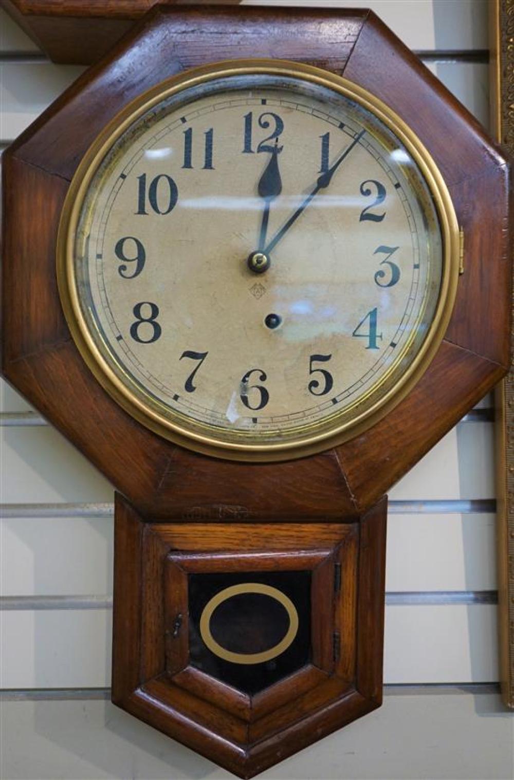 ANSONIA VICTORIAN PINE SCHOOLHOUSE CLOCKAnsonia